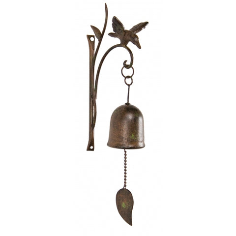 Bird Hook with Bell - Antique Brown