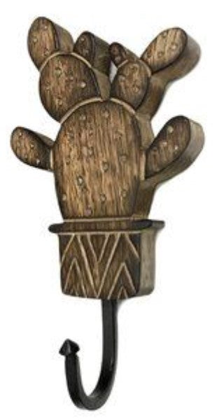 Wood Cactus Wall Hooks