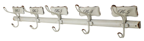 Vintage Farmhouse Numbered Coat Rack
