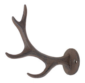 Deer Antler Hook - Antique Brown