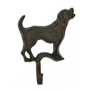 Retriever Dog Hook - Single Hook - Antique Brown