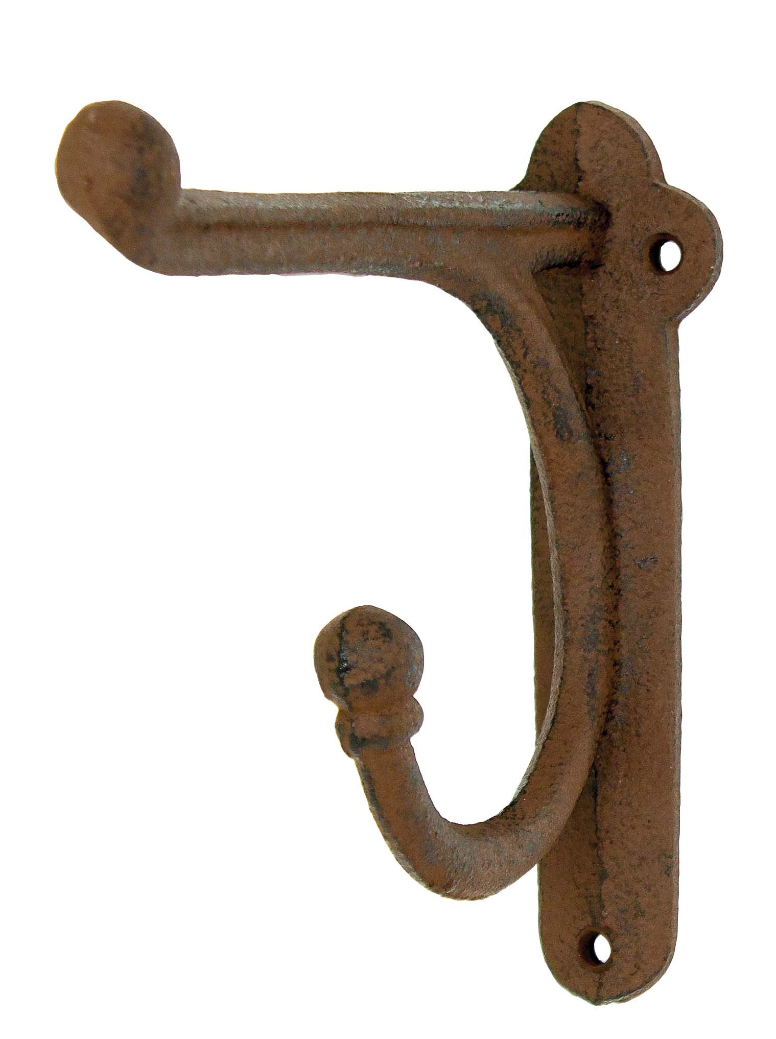 Harness Hook - Double Hook - Antique Brown