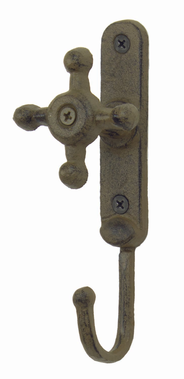 Faucet Hook - Single Hook - Antique Brown / Green