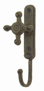Faucet Hook - Single Hook - Antique Brown / Green