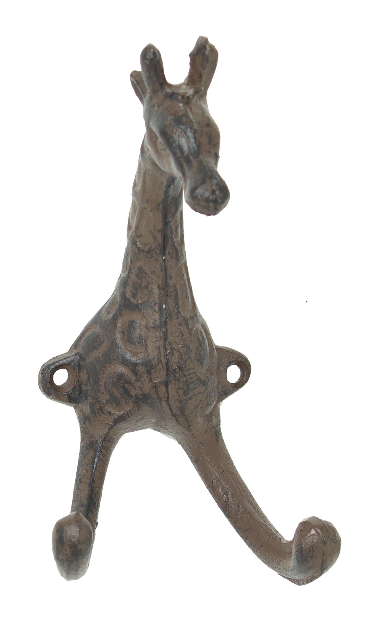 Giraffe Hook - Double Hook - Antique Brown