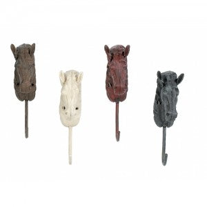 Horse Head Hooks - Single Hook - Multi Color