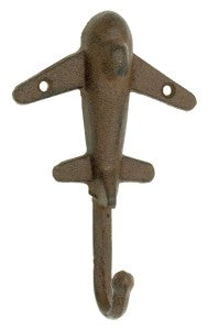 Airplane Hook - Single Hook - Antique Brown