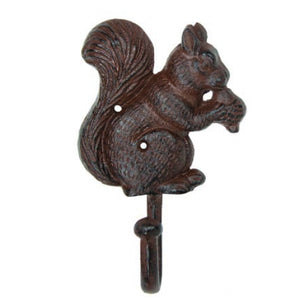 Squirrel Hook - Single Hook - Antique Brown