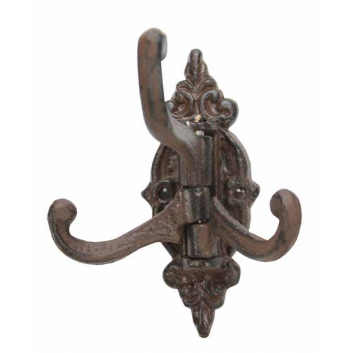 Medium Swivel Hook - Three Hooks - Antique  Brown
