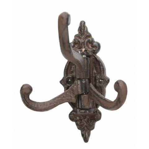 Medium Swivel Hook - Three Hooks - Antique  Brown