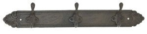 Hat Rack - Three Hooks - Antique Brown