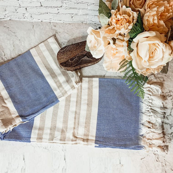 Peshtemal Towels Handmade, Gray Diamond, Oversized Beach & Decorative Towels - Artisan Made