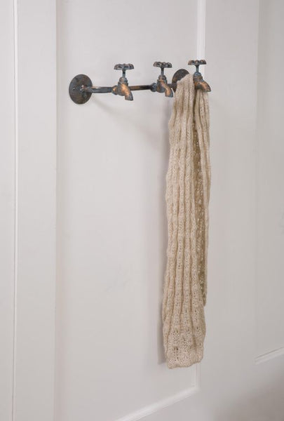 3 Knob Water Spigot Wall Hook