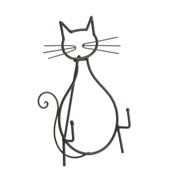 Black Metal Cat Easels