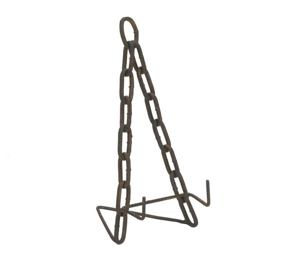 Two-Tone Rustic Brown Chain Metal Easels