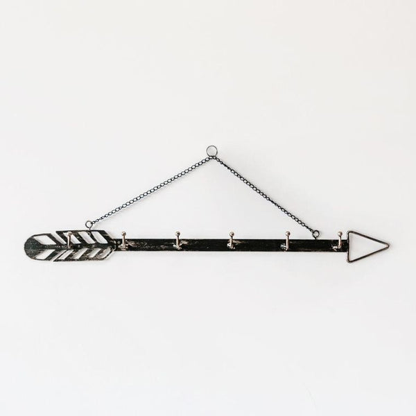 Arrow Wall Hanger, Metal Arrow Hanging Hooks for Keys, Hats, Coats or other Items