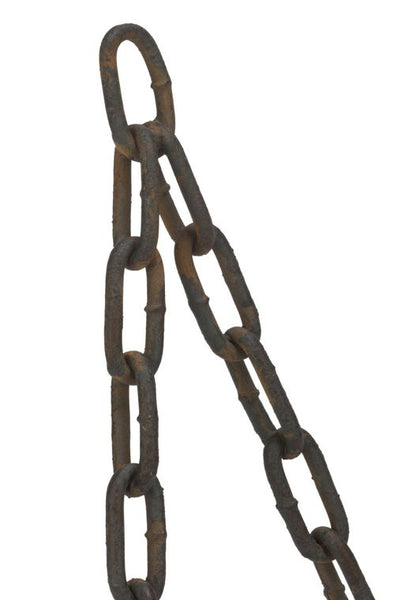Two-Tone Rustic Brown Chain Metal Easels