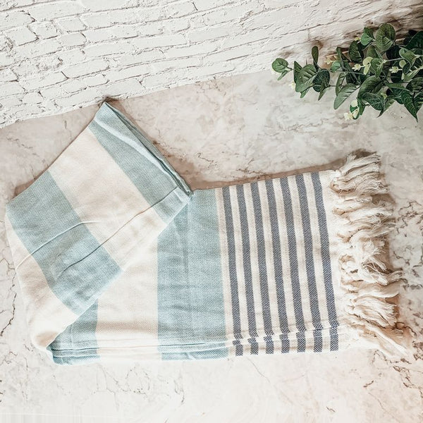 Peshtemal Towels Handmade, Gray Diamond, Oversized Beach & Decorative Towels - Artisan Made